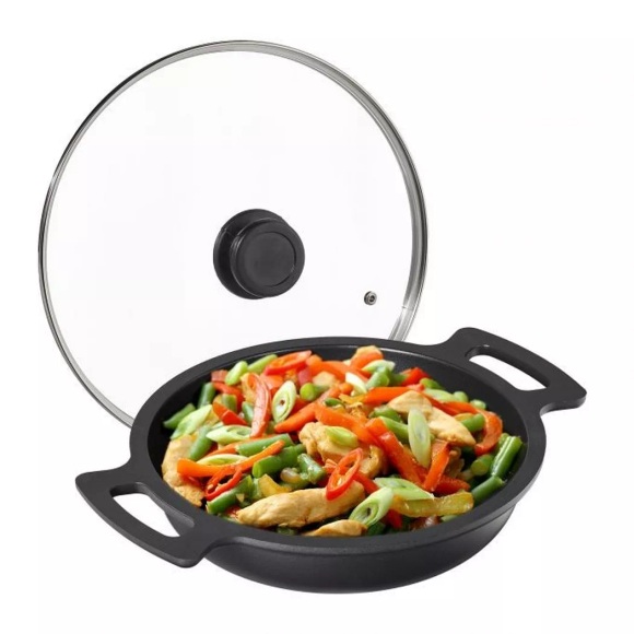 B2X - Servierpfanne mit Deckel, One Size