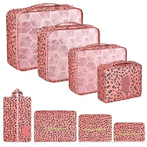 Packung Mit 8 Packwürfeln, Koffer-organisationswürfel, Mit Schuhbeutel, Wäschesack, Reiseorganisator, Kleidersack, Für Rucksack, Pink Panther Unisex Pink ONE SIZE