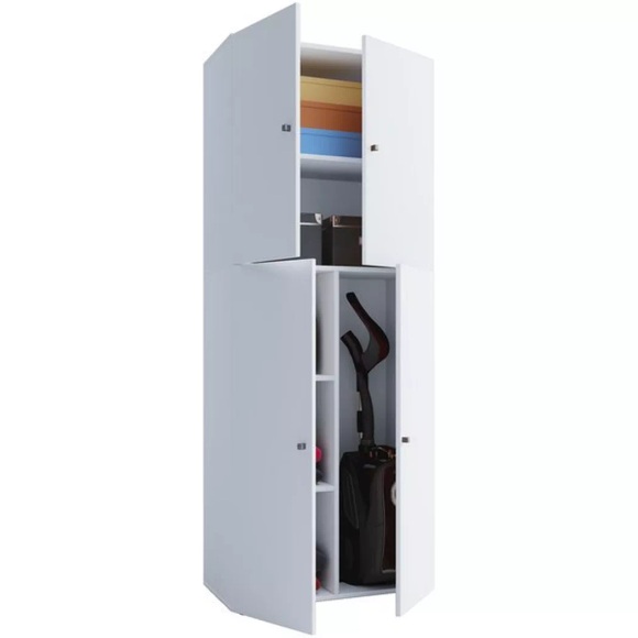 Holz Besenschrank Staubsauger Putzschrank Haushaltsschrank Drehtüren Lona Holz Besenschrank Staubsauger Putzschrank Haushaltsschrank Drehtüren Lona