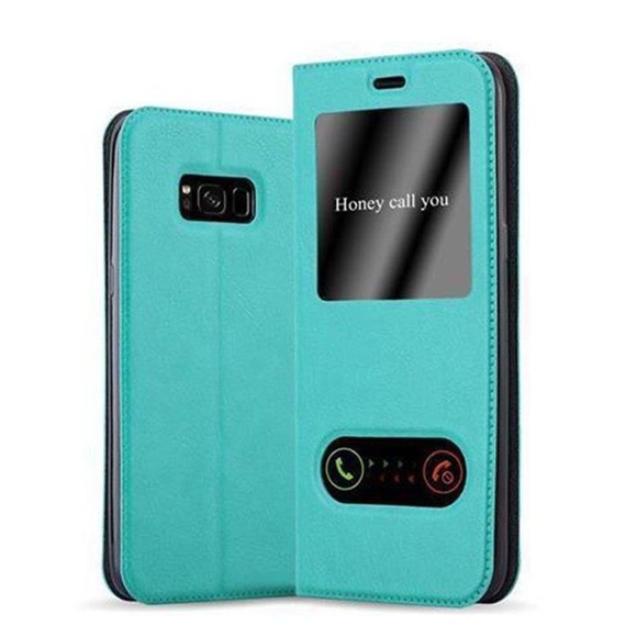 Hülle für Samsung Galaxy S8 PLUS Magnetverschluss, 2 Sichtfenstern