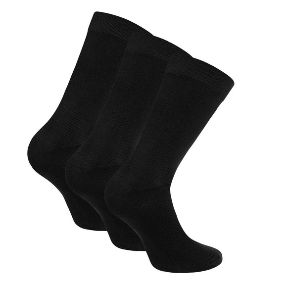 Socken Aus Bambus, Schwarz - 3er-pack - 41-45 Damen ONE SIZE