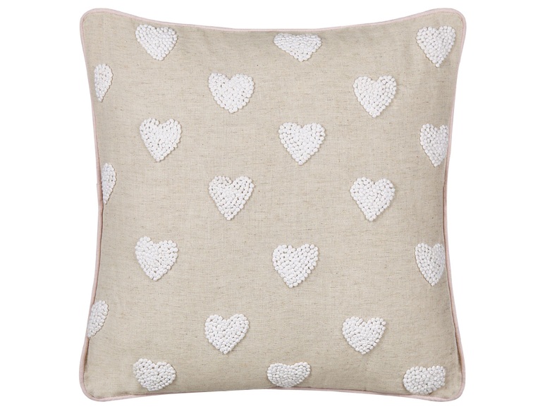 Dekokissen Aus Baumwolle Modern Gazania Unisex Light Beige S/M