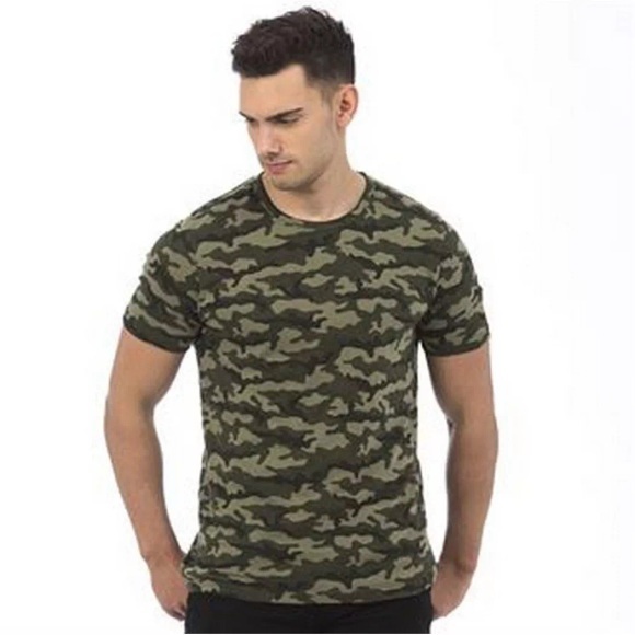 Camouflage Tshirt Herren Grün S