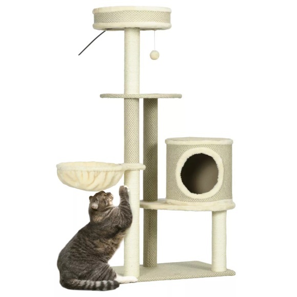 PawHut - Kratzbaum, One Size, Braun