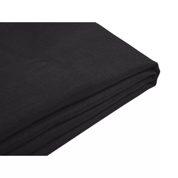 Beliani Bezug für Bett FITOU Polsterbezug schwarz 180 x 200 cm