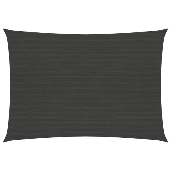 vidaXL Sonnensegel 160 g/m² Anthrazit 5x6 m HDPE