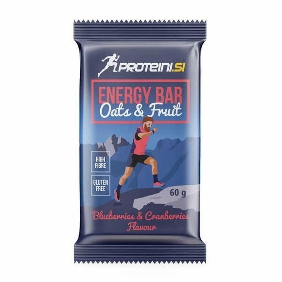 PROTEINI.SI ENERGY BAR 60gr, Blueberry-Cranberry + yogurt