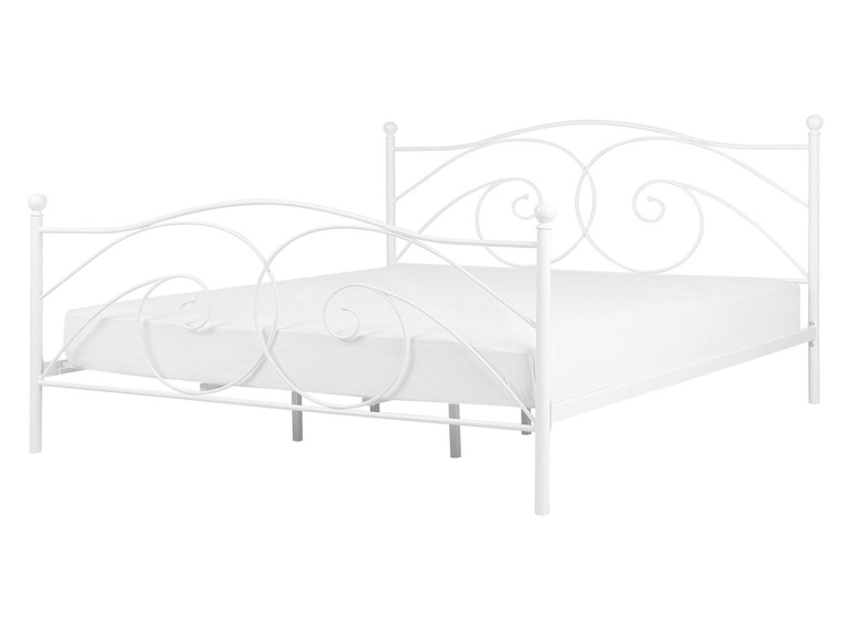Bett mit Lattenrost aus Metall Retro DINARD Bett mit Lattenrost aus Metall Retro DINARD