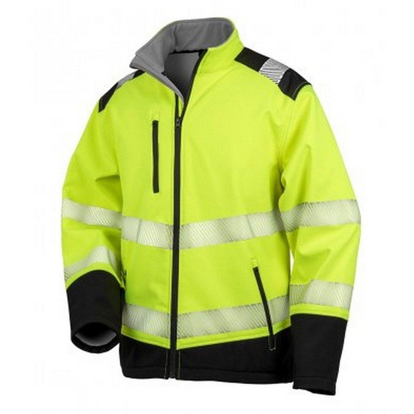 Erwachsene Safeguard Ripstop Sicherheit Soft Shell Jacke Herren Gelb Bunt L