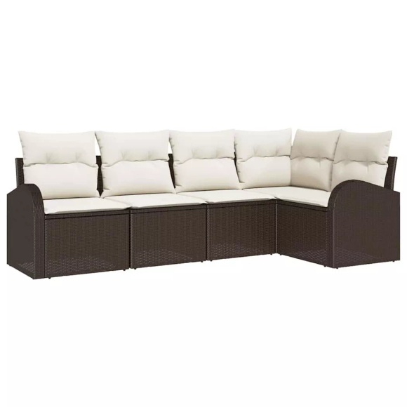 VidaXL - Garten-sofa poly-rattan, One Size, Braun