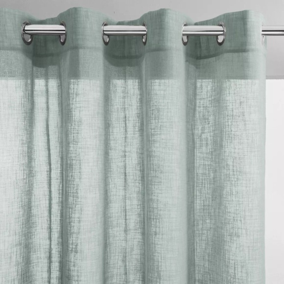 Vorhang Nyong Mit Ösen Unisex Grün 140x350CM