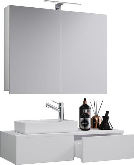 3-tlg Badmöbel Set Gäste WC Gästebad Waschplatz Waschtisch klein schmal Gudas SC 3-tlg Badmöbel Set Gäste WC Gästebad Waschplatz Waschtisch klein schmal Gudas SC