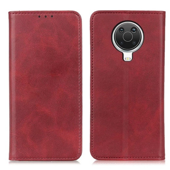 Nokia G10 / G20 - Stand Flip Case Hülle weinrot