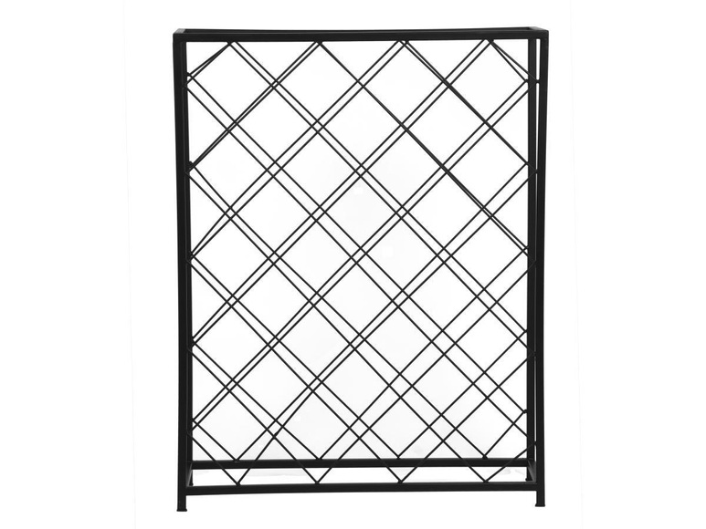 Weinregal für 32 Flaschen - Metall - B 55 x H 71 cm - Schwarz - BOLINAR Weinregal für 32 Flaschen - Metall - B 55 x H 71 cm - Schwarz - BOLINAR