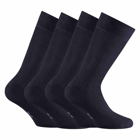 Socken, 4er Pack Unisex Blau 43-46