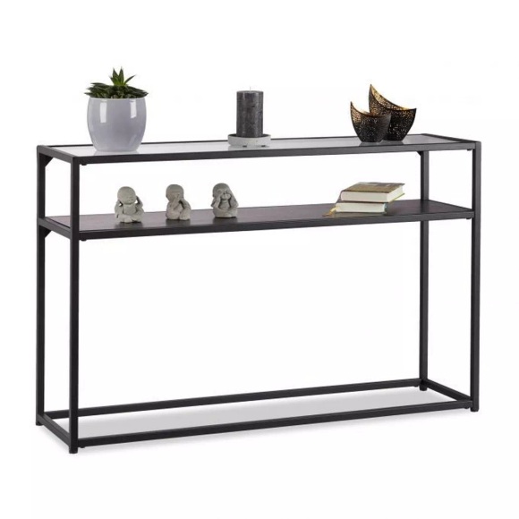 B2X - Konsolentisch aus Glas und Metall, 110cm
