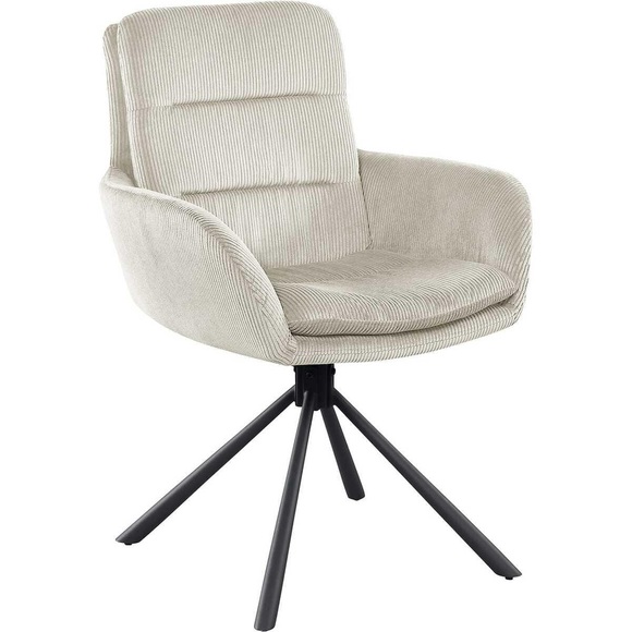 Esszimmerstuhl mit Armlehnen Zupstix beige