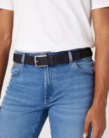 Gürtel Webbing Belt Herren Schwarz 90