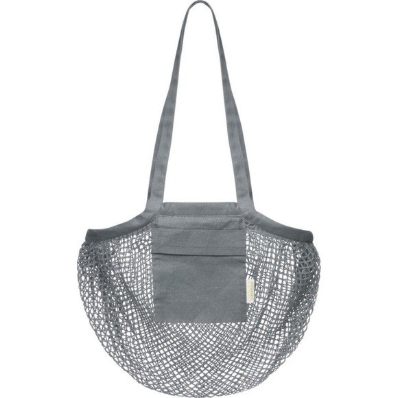 Tragetasche Pune, Netzmaterial, Biobaumwolle Damen Grau ONE SIZE