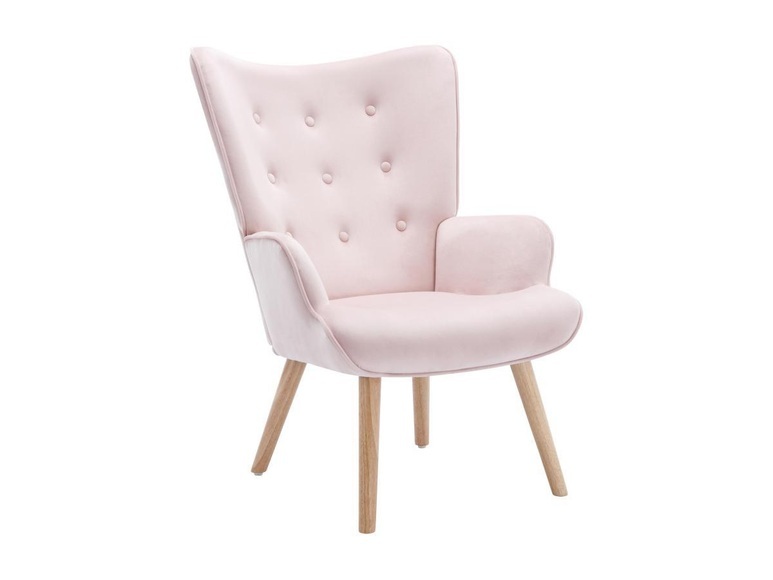 Sessel - Samt - Rosa - VATELY Sessel - Samt - Rosa - VATELY