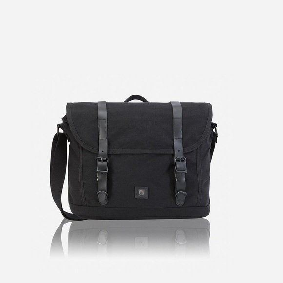Canvas - Messenger Bag in Schwarz