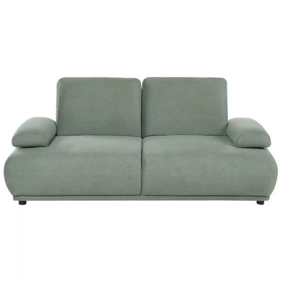 Beliani - 2 Sitzer Sofa aus Stoff Modern NACKA, One Size, Grün Bedruckt