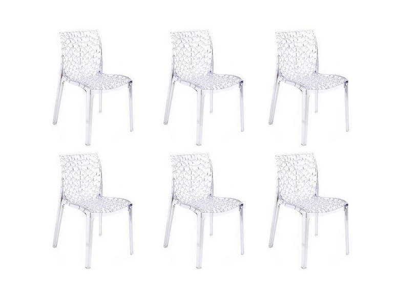 Stuhl 6erSet Polycarbonat Transparent DIADEME Stuhl 6erSet Polycarbonat Transparent DIADEME