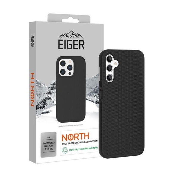 Eiger - Samsung Galaxy A14 5G North Case Premium Hybrid Schutzhülle (EGCA00454) - Schwarz
