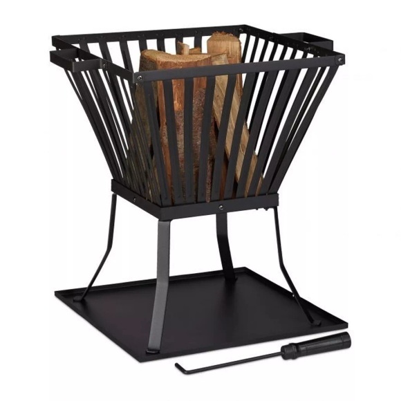 B2X - Feuerkorb XL mit Feuergabel, 48cm