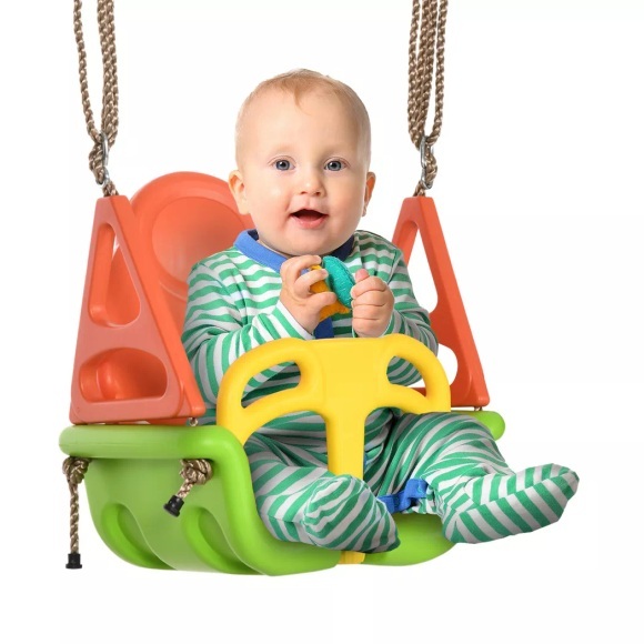 Outsunny - Kinderschaukel, One Size, Orange