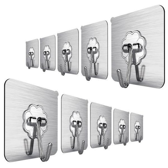 10 X Wandhaken ? Selbstklebend Unisex ONE SIZE