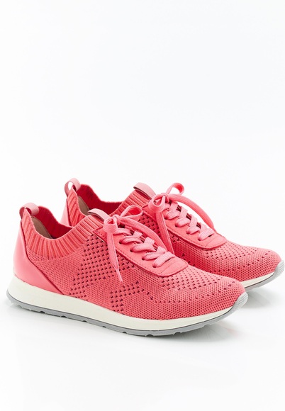Schnürschuh Aus Dehnbarem Canvas, Amortyl. Unisex Rosa 37