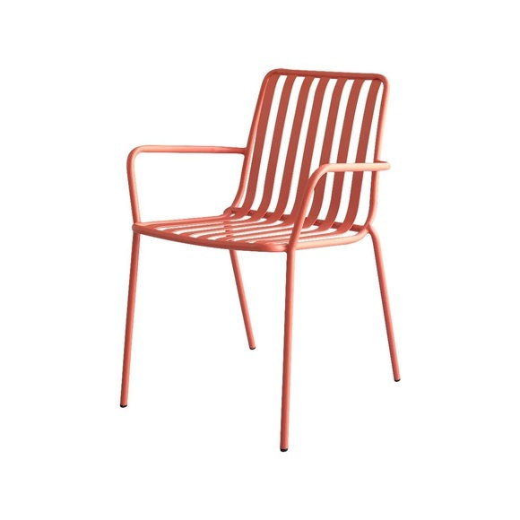 Lehnstuhl aus Metall orange Gaby Lehnstuhl aus Metall orange Gaby