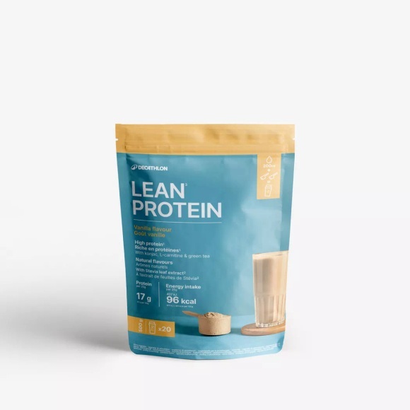 DECATHLON - Proteinpulver Lean Protein Vanille fettarm, One Size, Multicolor