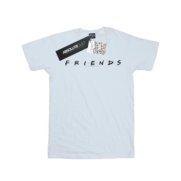 Text Logo Tshirt Mädchen Weiss 128