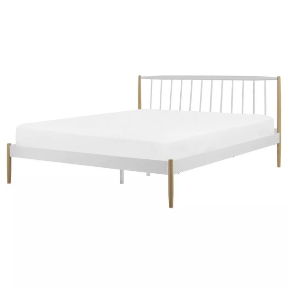 Bett mit Lattenrost aus Metall Klassisch MAURS Bett mit Lattenrost aus Metall Klassisch MAURS