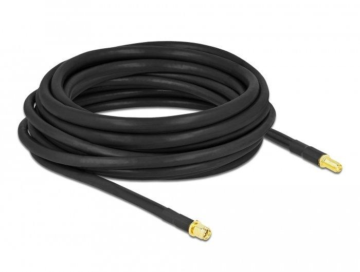 DeLOCK - Antennenkabel - SMA (S) bis SMA (R) - 7.5 m - Koax - Schwarz