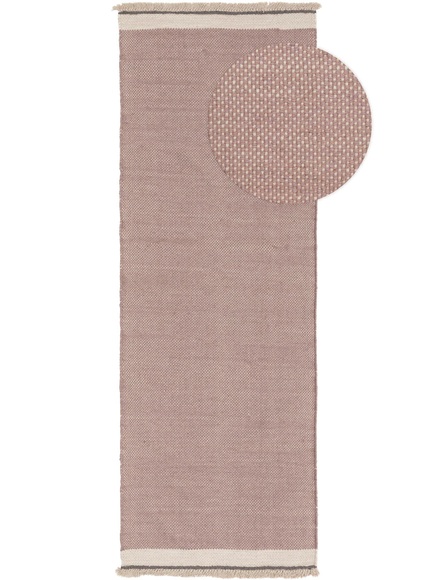Wollteppich Läufer Karla Pink Wollteppich Läufer Karla Pink