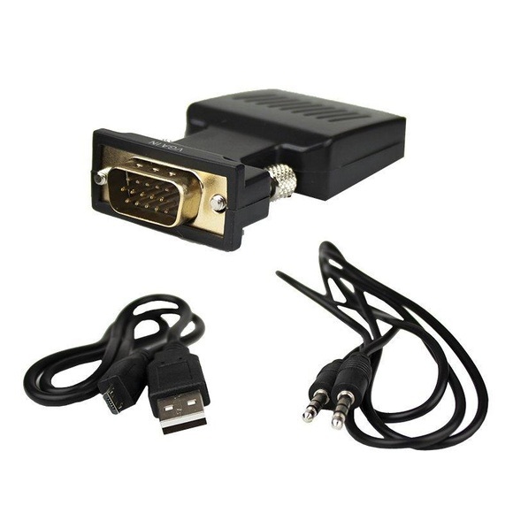 VGA zu HDMI Adapter mit 3.5mm Audioanschluss