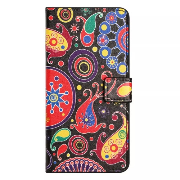iPhone 15 Pro Max - Leder Etui Hülle Paisley