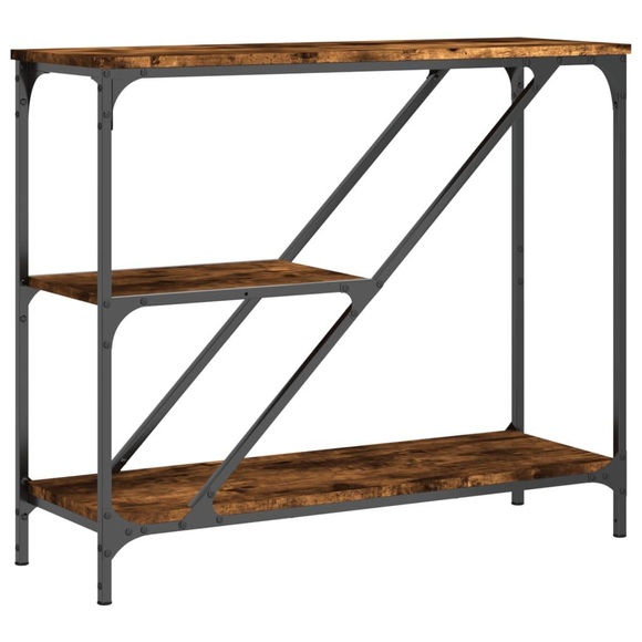 vidaXL Konsolentisch Räuchereiche 88,5x30x75 cm Holzwerkstoff