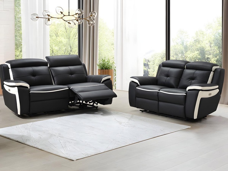 Relaxsofagarnitur Leder elektrisch 3+2 ANGELIQUE Relaxsofagarnitur Leder elektrisch 3+2 ANGELIQUE