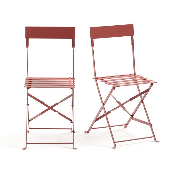2 Klappstühle, Metall
