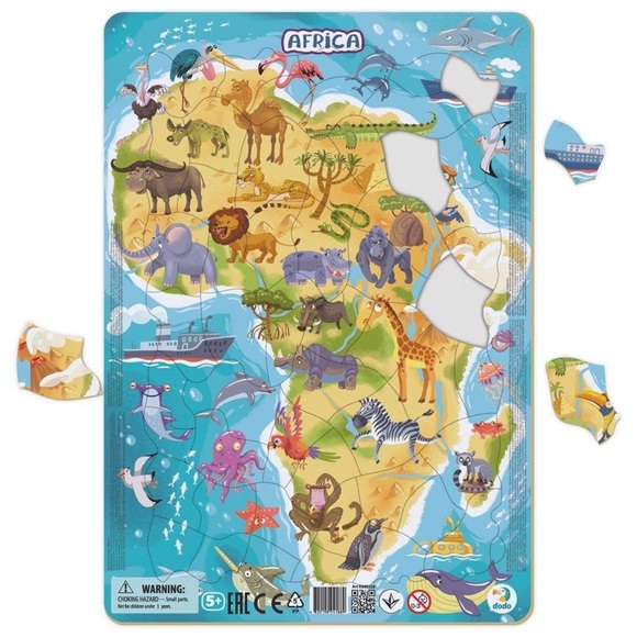 dodo Rahmenpuzzle Afrika 53 Teile, 5J+