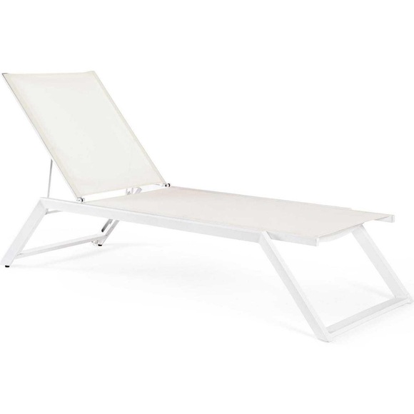 Gartenliege Kaylan weiss