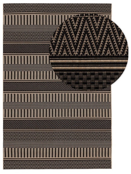 In- & Outdoor-Teppich Naoto Beige/Schwarz In- & Outdoor-Teppich Naoto Beige/Schwarz