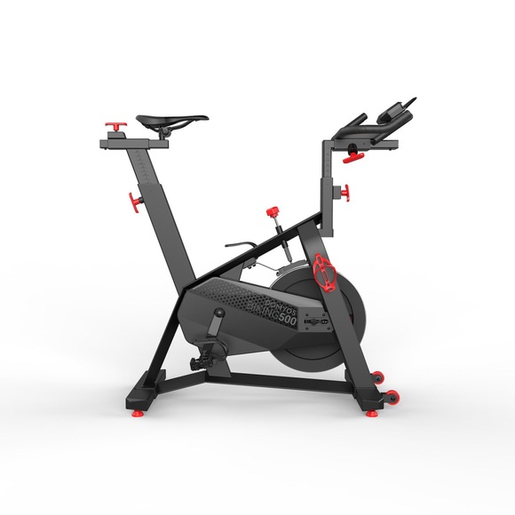 Indoor Cycling Trainingsbike 500 Unisex Schwarz 120cm