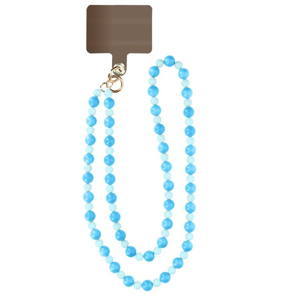 Kugelkette 120cm Blau Hell Unisex Blau ONE SIZE