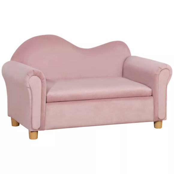 HOMCOM - Kindersofa, One Size, Rosa