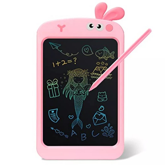 Lcd Schreibtafel Für Kinder Bunte Zaubertafel Maltafel Unisex Pink